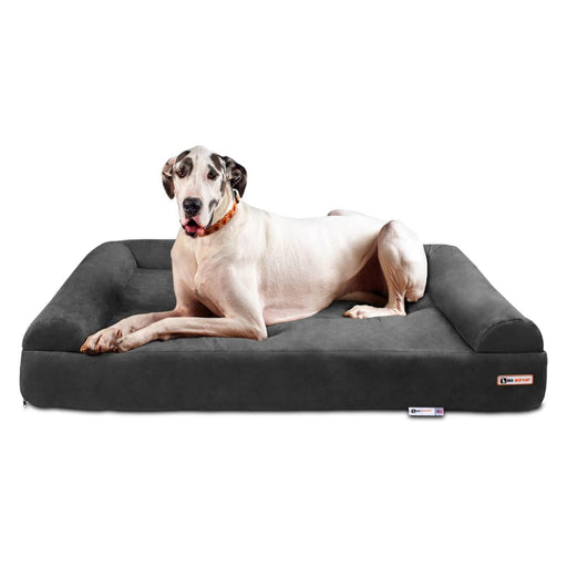 Big Barker 7" Thick Orthopedic Sofa Dog Bed for Large & Giant Breed Dogs – Vet Recommended, Joint Support, Durable Foam - Jeffers - Dog Supplies > Dog Beds