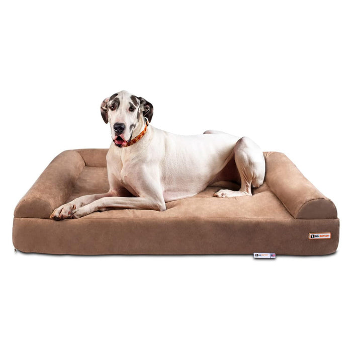 Big Barker 7" Thick Orthopedic Sofa Dog Bed for Large & Giant Breed Dogs – Vet Recommended, Joint Support, Durable Foam - Jeffers - Dog Supplies > Dog Beds