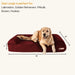 Big Barker 7" Thick Orthopedic Sofa Dog Bed for Large & Giant Breed Dogs – Vet Recommended, Joint Support, Durable Foam - H7YZ - Burgundy - Large – 48" x 30" x 7" - 1 ct - 14