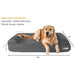Big Barker 7" Thick Orthopedic Sofa Dog Bed for Large & Giant Breed Dogs – Vet Recommended, Joint Support, Durable Foam - H7Z1 - Charcoal - Large – 48" x 30" x 7" - 1 ct - 17