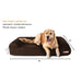 Big Barker 7" Thick Orthopedic Sofa Dog Bed for Large & Giant Breed Dogs – Vet Recommended, Joint Support, Durable Foam - H7Z2 - Chocolate - Large – 48" x 30" x 7" - 1 ct - 20
