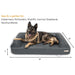 Big Barker 7" Thick Orthopedic Sofa Dog Bed for Large & Giant Breed Dogs – Vet Recommended, Joint Support, Durable Foam - H7Z5 - Charcoal - XLarge – 52" x 36" x 7" - 1 ct - 28