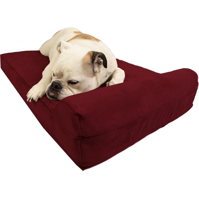 Big Barker Headrest Dog Bed, 4" Thick – Orthopedic Support for Small to Large Dogs - Jeffers - Dog Supplies > Dog Beds
