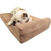 Big Barker Headrest Dog Bed, 4" Thick – Orthopedic Support for Small to Large Dogs - H7XX - Khaki - Medium - 4" x 33" x 21" - 1 ct - 15