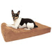 Big Barker Headrest Dog Bed, 4" Thick – Orthopedic Support for Small to Large Dogs - H7Y1 - Khaki - Small - 4" x 27" x 18" - 1 ct - 28