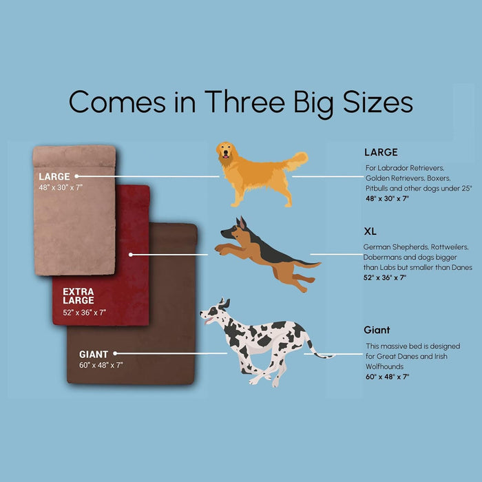 Big Barker Original Sleek Dog Bed, 7" Thick – Orthopedic Foam for Large & Giant Dogs - Jeffers - Dog Supplies > Dog Beds