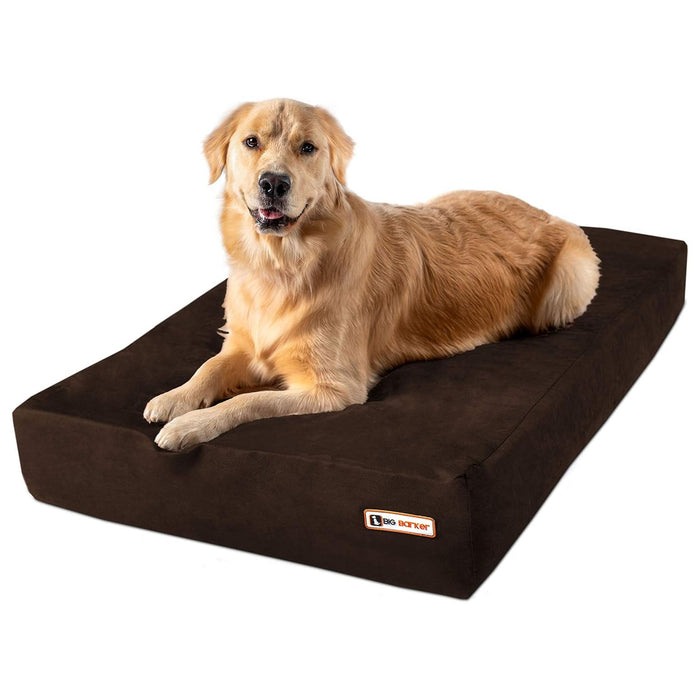 Big Barker Original Sleek Dog Bed, 7" Thick – Orthopedic Foam for Large & Giant Dogs - H7YN - Chocolate - Large - 48" x 30" x 7" - 1 - 21