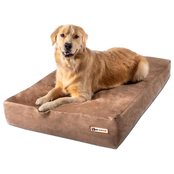 Big Barker Original Sleek Dog Bed, 7" Thick – Orthopedic Foam for Large & Giant Dogs - H7YP - Khaki - Large - 48" x 30" x 7" - 1 - 24