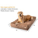 Big Barker Original Sleek Dog Bed, 7" Thick – Orthopedic Foam for Large & Giant Dogs - H7YP - Khaki - Large - 48" x 30" x 7" - 1 - 25