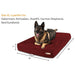 Big Barker Original Sleek Dog Bed, 7" Thick – Orthopedic Foam for Large & Giant Dogs - H7YQ - Burgundy - XLarge - 52" x 36" x 7" - 1 - 28