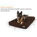 Big Barker Original Sleek Dog Bed, 7" Thick – Orthopedic Foam for Large & Giant Dogs - H7YR - Charcoal - XLarge - 52" x 36" x 7" - 1 - 31