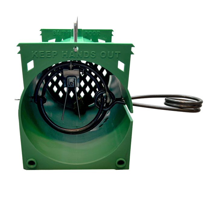 Billy-Bob Single Rodent Trapping Tube with Metal Spring Trap - B2F6 - Green - 1 - 4