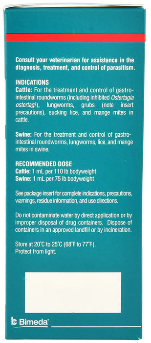 Wormec Injection Bimectin Injectable Cattle & Swine Wormer — Jeffers