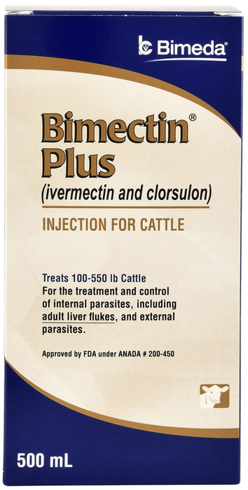 Bimectin Plus Injectable Cattle Wormer - Jeffers - Animal Health & Wellness > Medicine