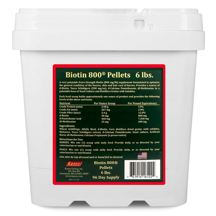 Biotin 800 Pellets - Jeffers - Animal Health & Wellness > Vitamins & Supplements