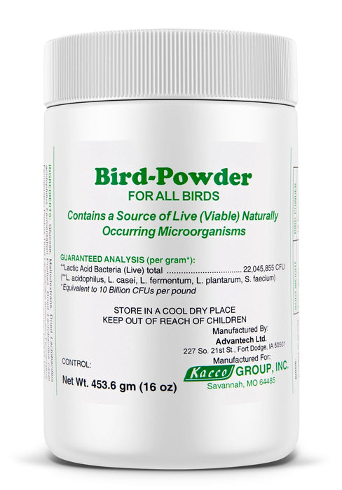 Bird - Powder (Probiotic) for All Birds, 16 oz - Jeffers - Animal Health & Wellness > Vitamins & Supplements