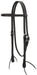 Black Latigo Leather Browband Headstall - Jeffers - Horse Supplies > Horse Tack > Bridles & Headstalls