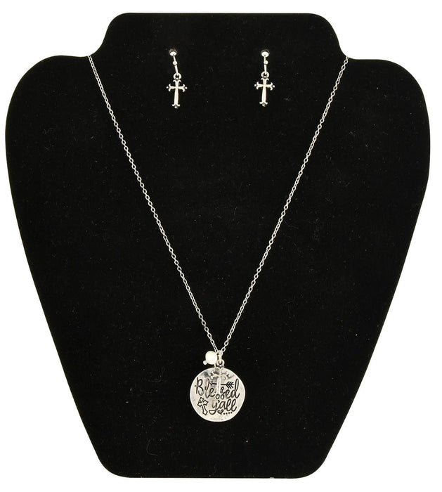 'Blessed Y'all' Necklace & Earring Set - Jeffers - Dog Supplies > Dog Supplies