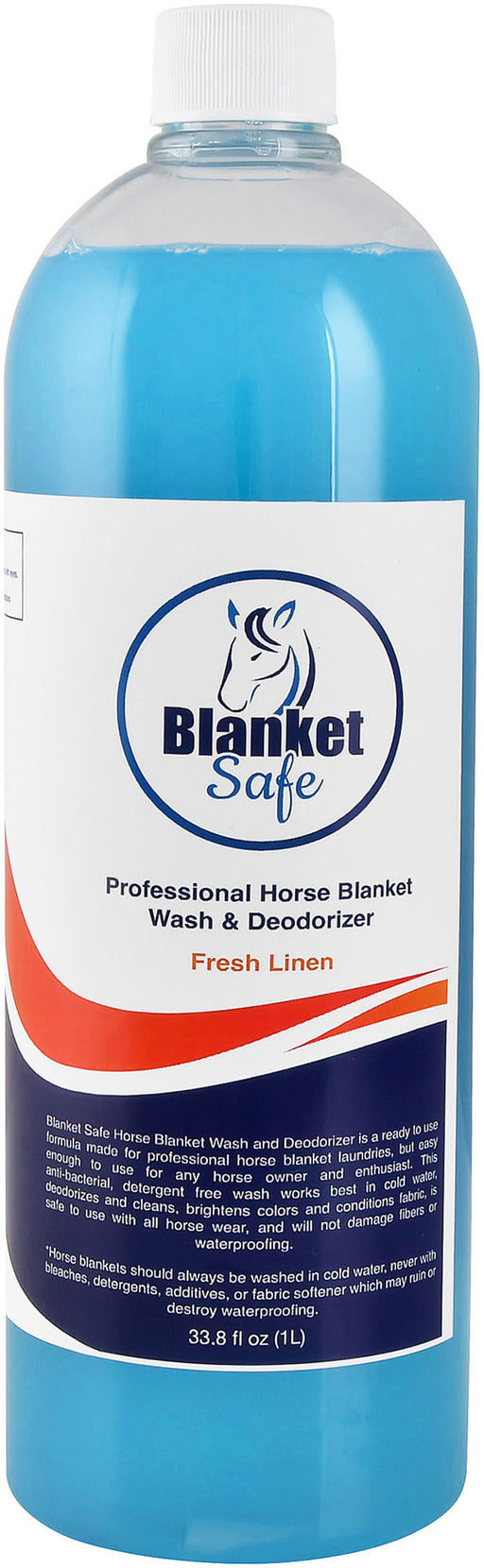 Blanket Safe Professional Horse Blanket Wash & Deodorizer, 32 oz - Fresh Linen  