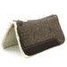 Blue Horse 100% Wool Contoured Saddle Pad with Fleece Bottom - 1211CZ - Gray - 32" x 31" - 1" - 1