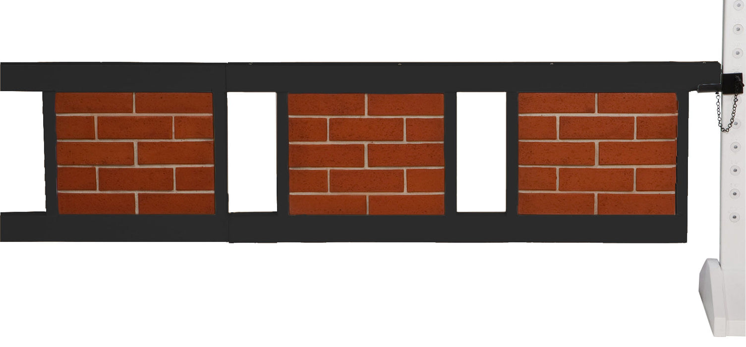 Burlingham 10' Red Brick Gate - Black  