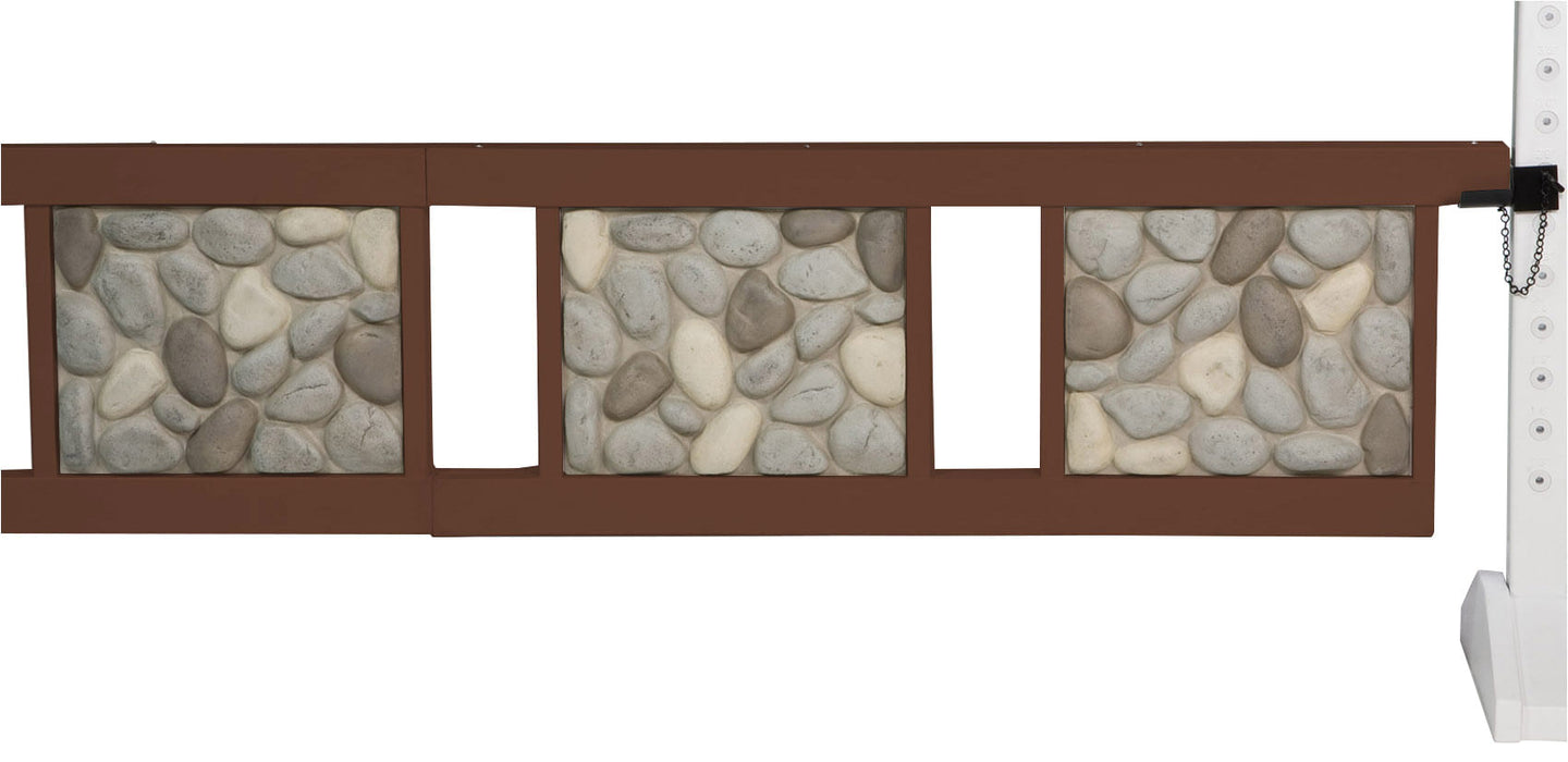 Burlingham 10' Stone Wall Gate - Brown  