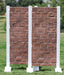 Burlingham 6' Stone Jump Standards, Pair - White/Brown Stone  