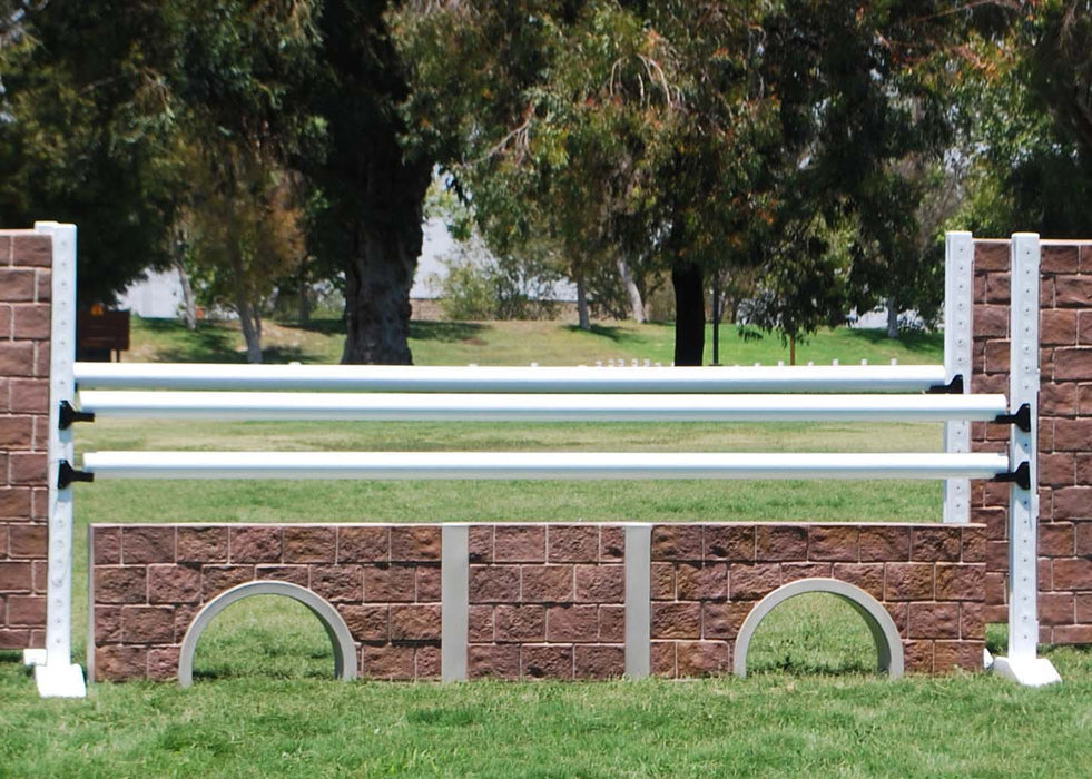 Burlingham 12' Stone Culverts, Set - White/Brown Stone  