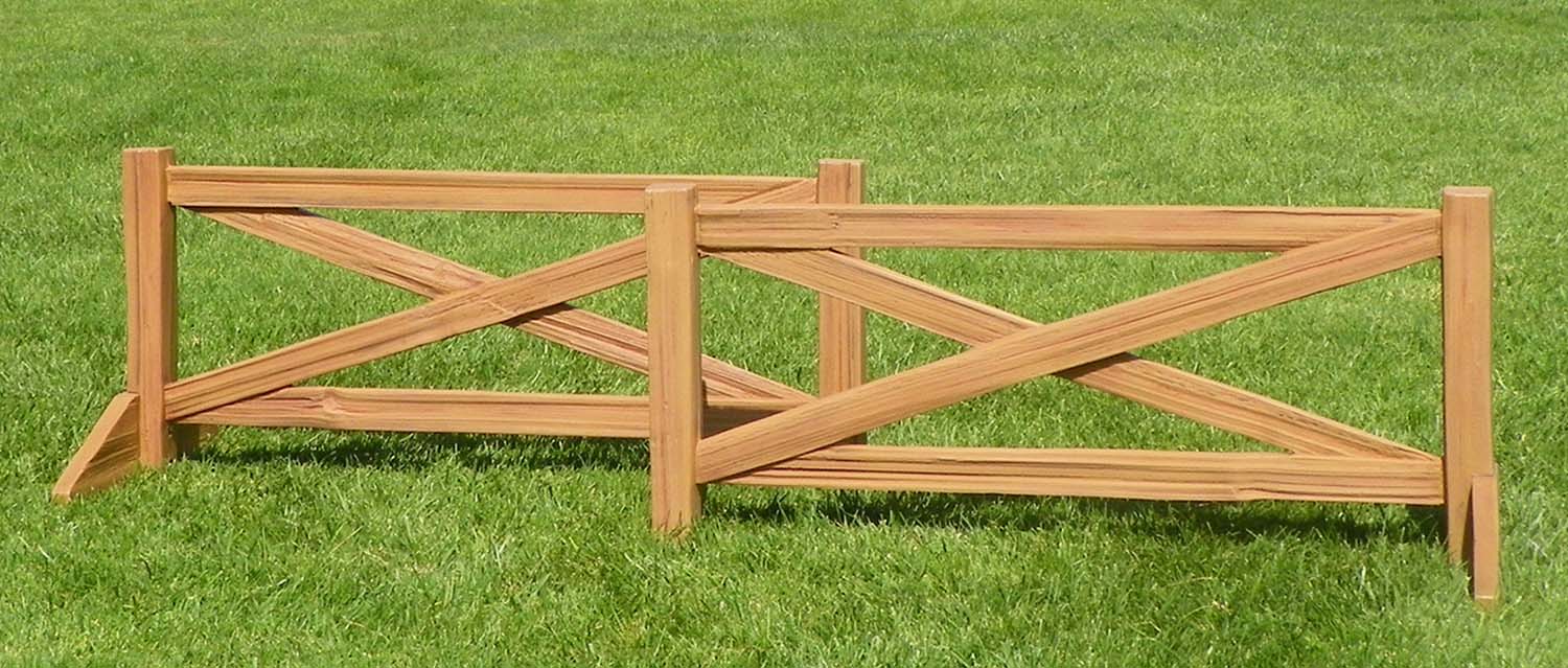 Burlingham Split Rail Fence, Set - Cedar  