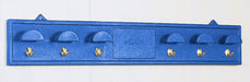 Burlingham Bridle Rack, Brass Hooks - Royal Blue  