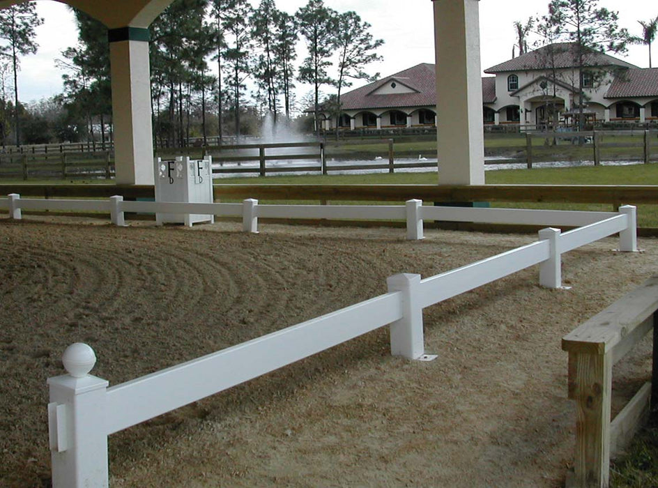 Burlingham Classic Dressage Arena - 20 x 60 m Classic Dressage Arena, White  