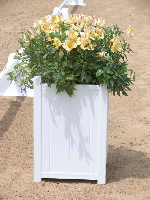 Burlingham White Arena Flower Box -   