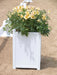 Burlingham White Arena Flower Box -   