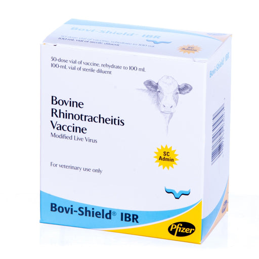Bovi - Shield IBR Rhinotracheitis Cattle Vaccine, 50 Dose - N2AA - 50 Dose Vial - 1