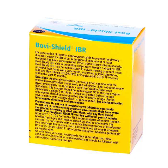 Bovi - Shield IBR Rhinotracheitis Cattle Vaccine, 50 Dose - N2AA - 50 Dose Vial - 2