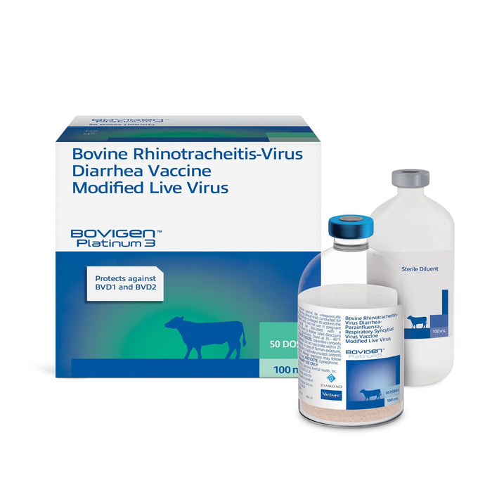BOVIGEN Platinum 3 Cattle Vaccine for Respiratory Protection - VEDC1 - 50 dose (100 ml) - 1