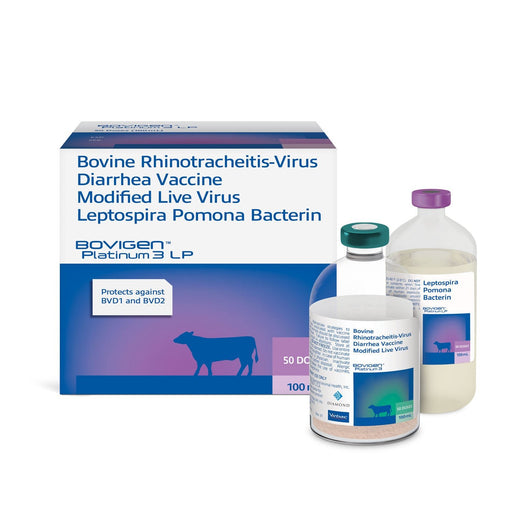 BOVIGEN Platinum 3 LP Cattle Vaccine for Respiratory & Leptospira Defense - VEDC2 - 50 dose (100 ml) - 1