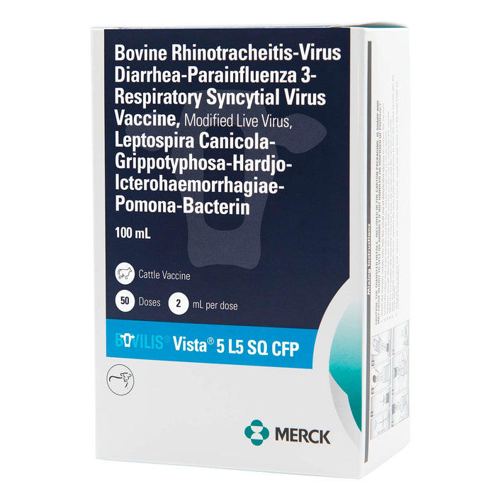 Bovilis Vista® 5 L5 SQ CFP Cattle Vaccine - I6VT - 50 Dose Vial - 2