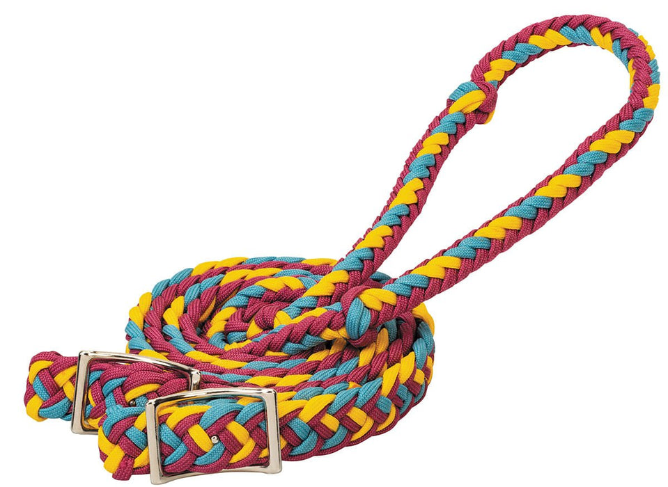 Braided Nylon Barrel Reins - Jeffers - Horse Supplies > Horse Tack