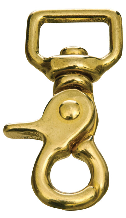 Brass Trigger Snap w/ Square Swivel Eye - Jeffers - Farm & Ranch Supplies > Stable Supplies