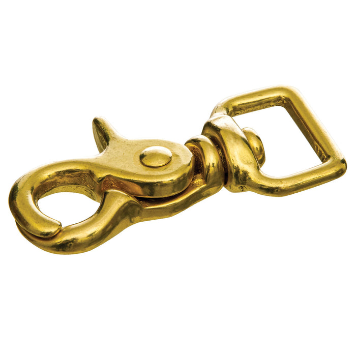 Brass Trigger Snap w/ Square Swivel Eye - Jeffers - Farm & Ranch Supplies > Stable Supplies