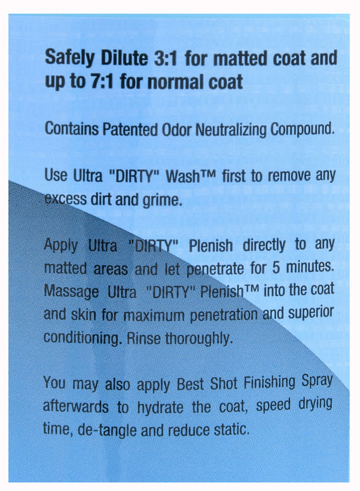 Best Shot Ultra Dirty Plenish Conditioner - Gallon Best Shot Ultra Dirty Plenish Conditioner  