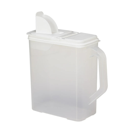 6-QT Pet Food Dispenser Color White Lid / Clear Base