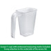 50-QT Rolling Pet Food Dispenser Color White Lid / Clear Base