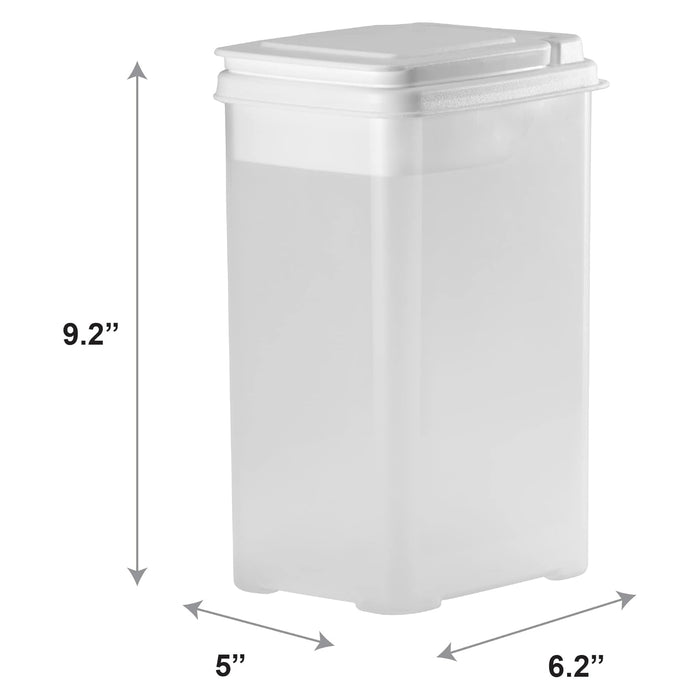 Bites & Bones 3.25-QT Treat Canister Color White Lid / Clear Base