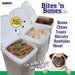 Bites & Bones 3.25-QT Treat Canister Color White Lid / Clear Base