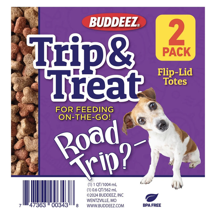 Trip & Treat 2pk Totes Color Blue/Black Lid / Clear Base