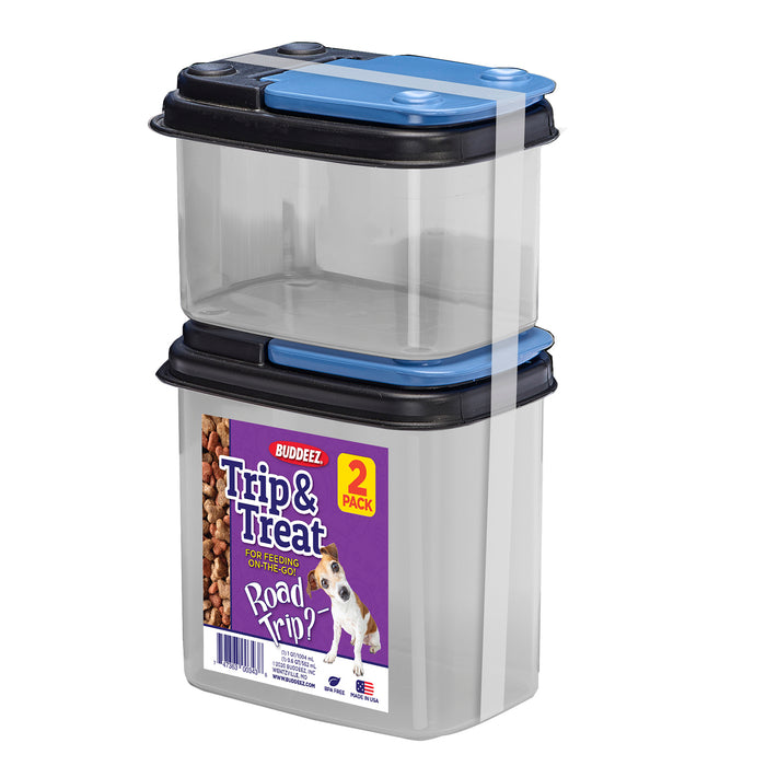 Trip & Treat 2pk Totes Color Blue/Black Lid / Clear Base