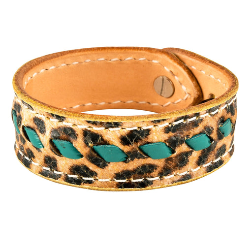 Buckstitch Bracelet, Cheetah & Turquoise - Jeffers - Women > Accessories, Jewelry, Handbags