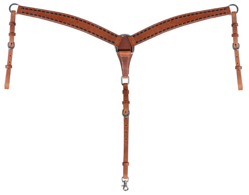 Buckstitch Harness Leather Breast Collar - Jeffers - Horse Supplies > Horse Tack > Breast Collars